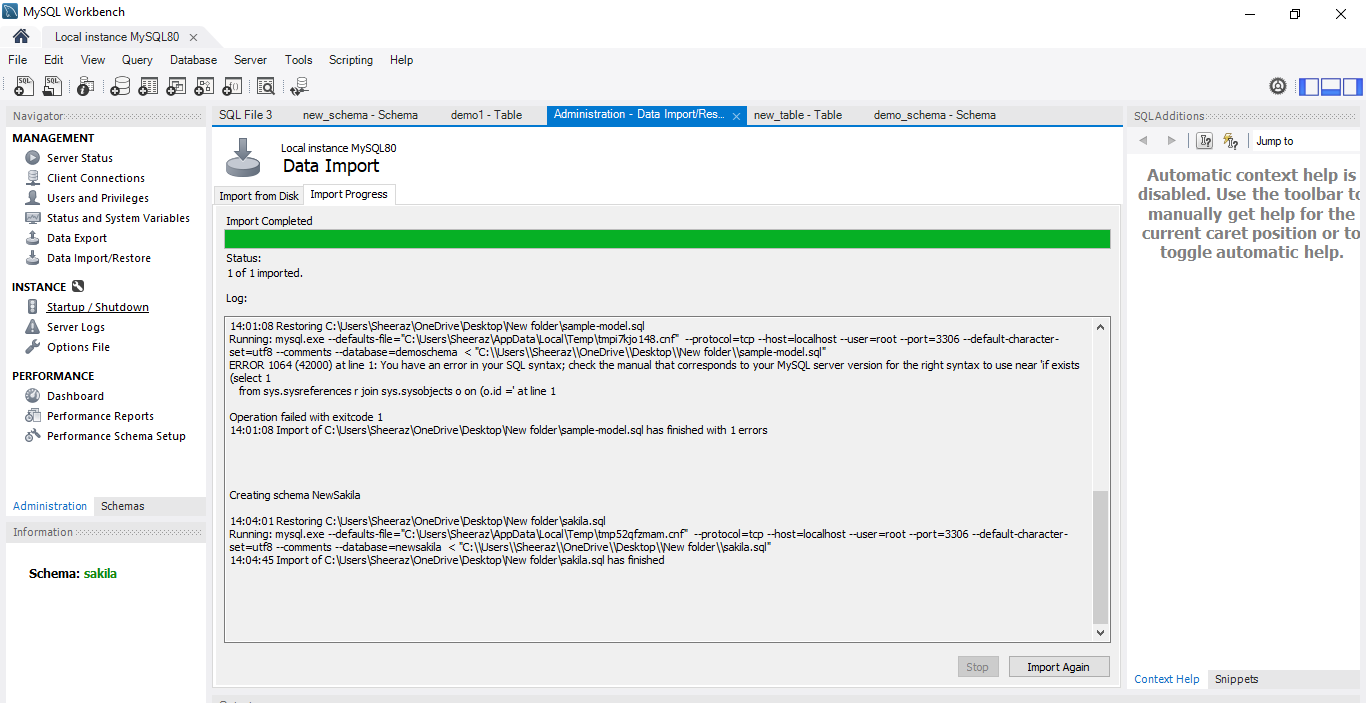 Restaurar Base De Datos Desde Un Archivo SQL En MySQL Delft Stack